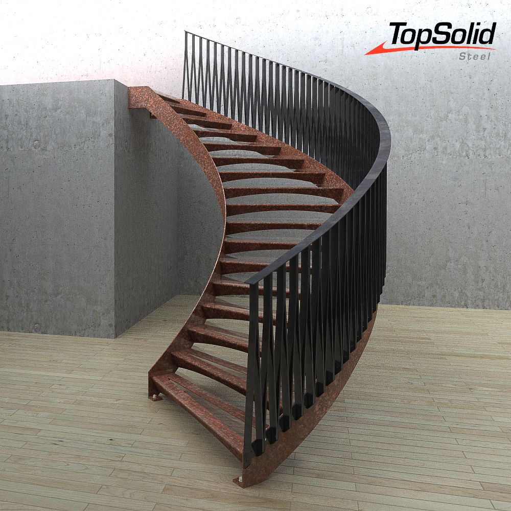 TopSolid Steel escaleras