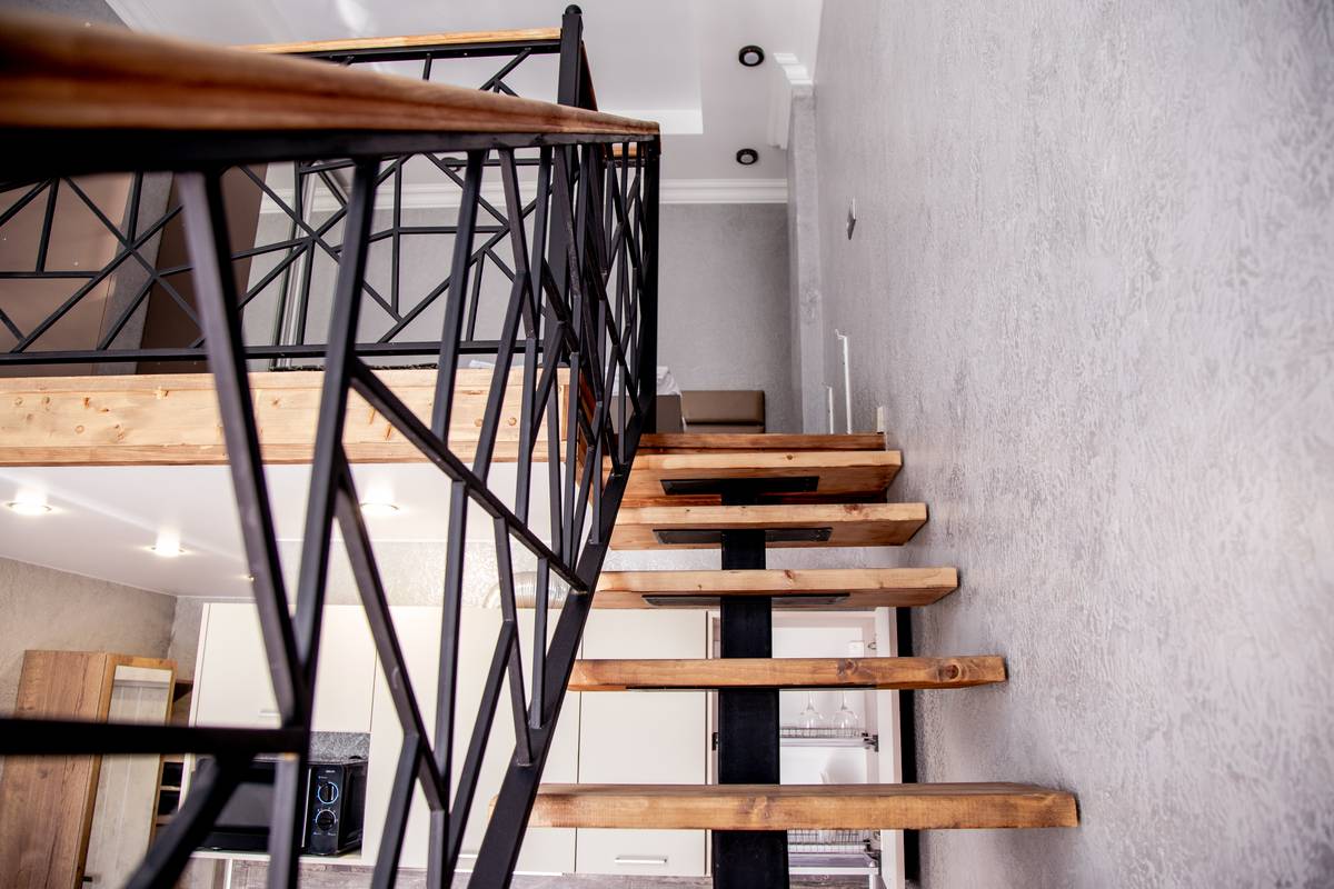 TopSolid escaleras combinadas con madera piso arriba